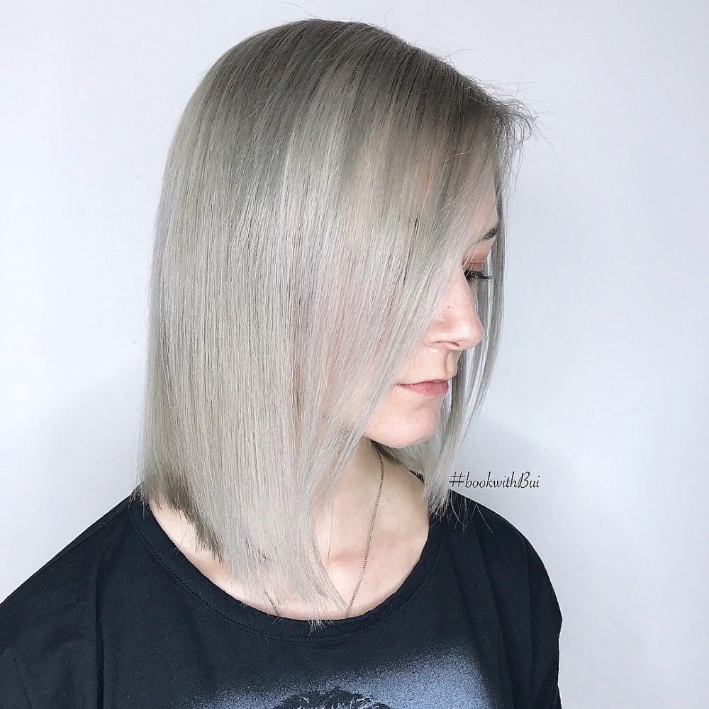 Mature Grey Ombre Highlights
