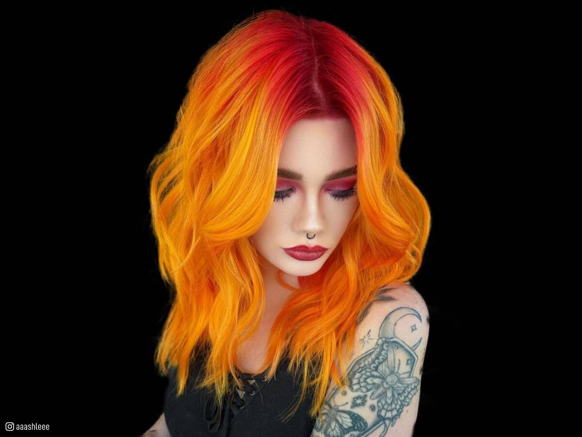 Orange hair color ideas