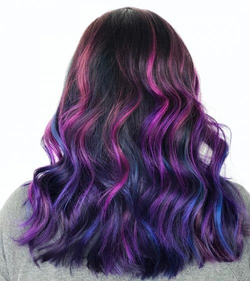 30 Incredible Ways to Get Galaxy Hair in 2024 (Photos)