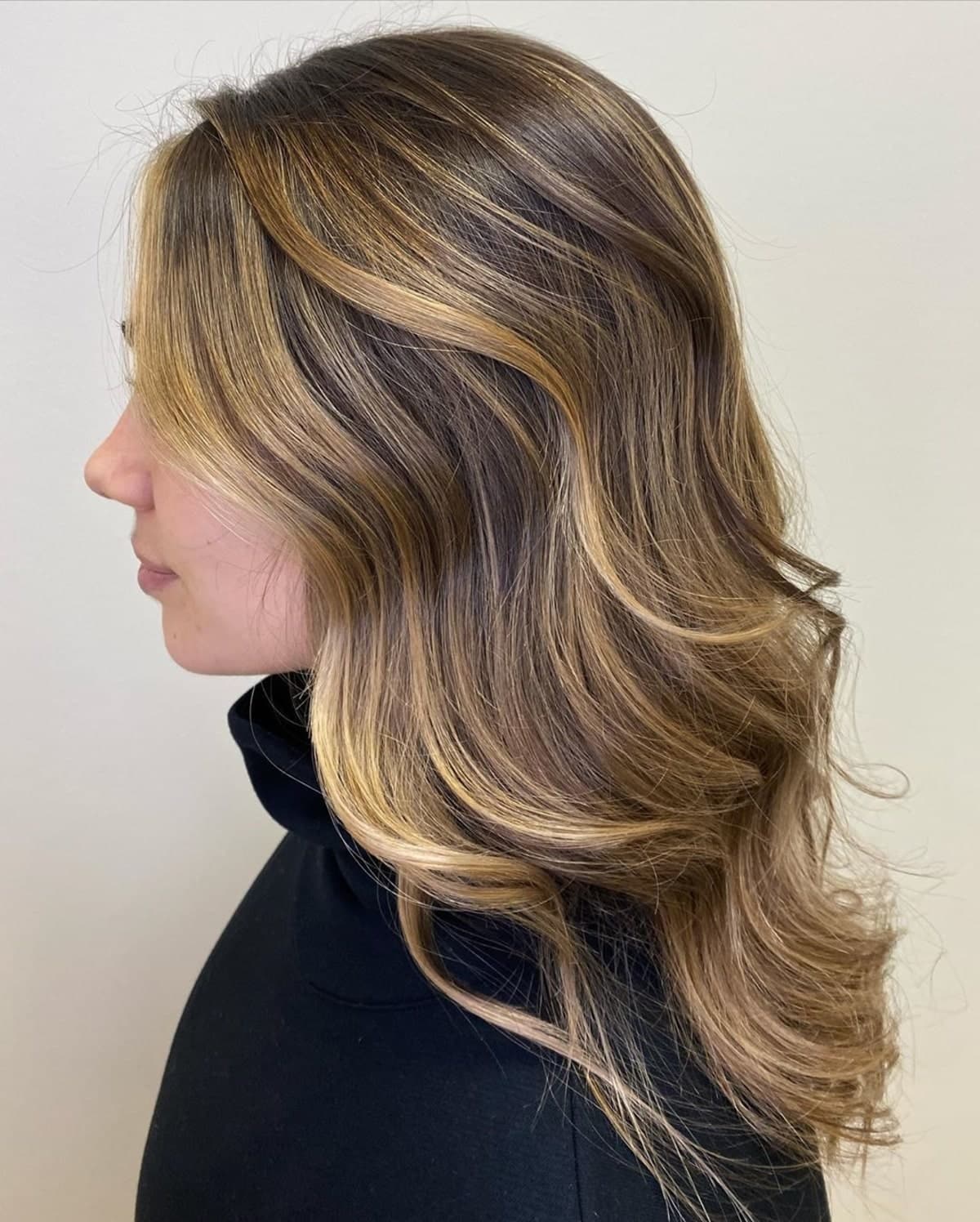 Partial Highlights on Brown Hair