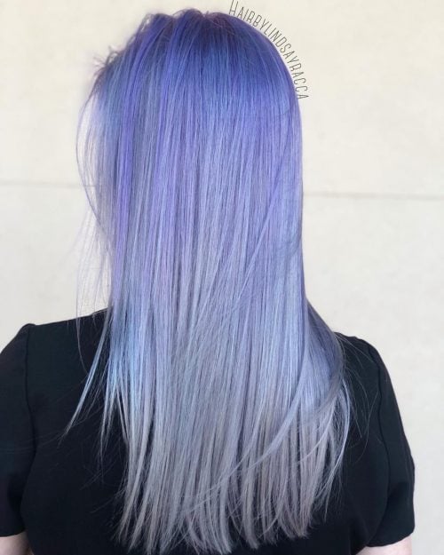 Pastel Blue and Silver Purple