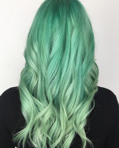 Light to Dark Green Hair Colors - 20 Ideas to See (Photos)