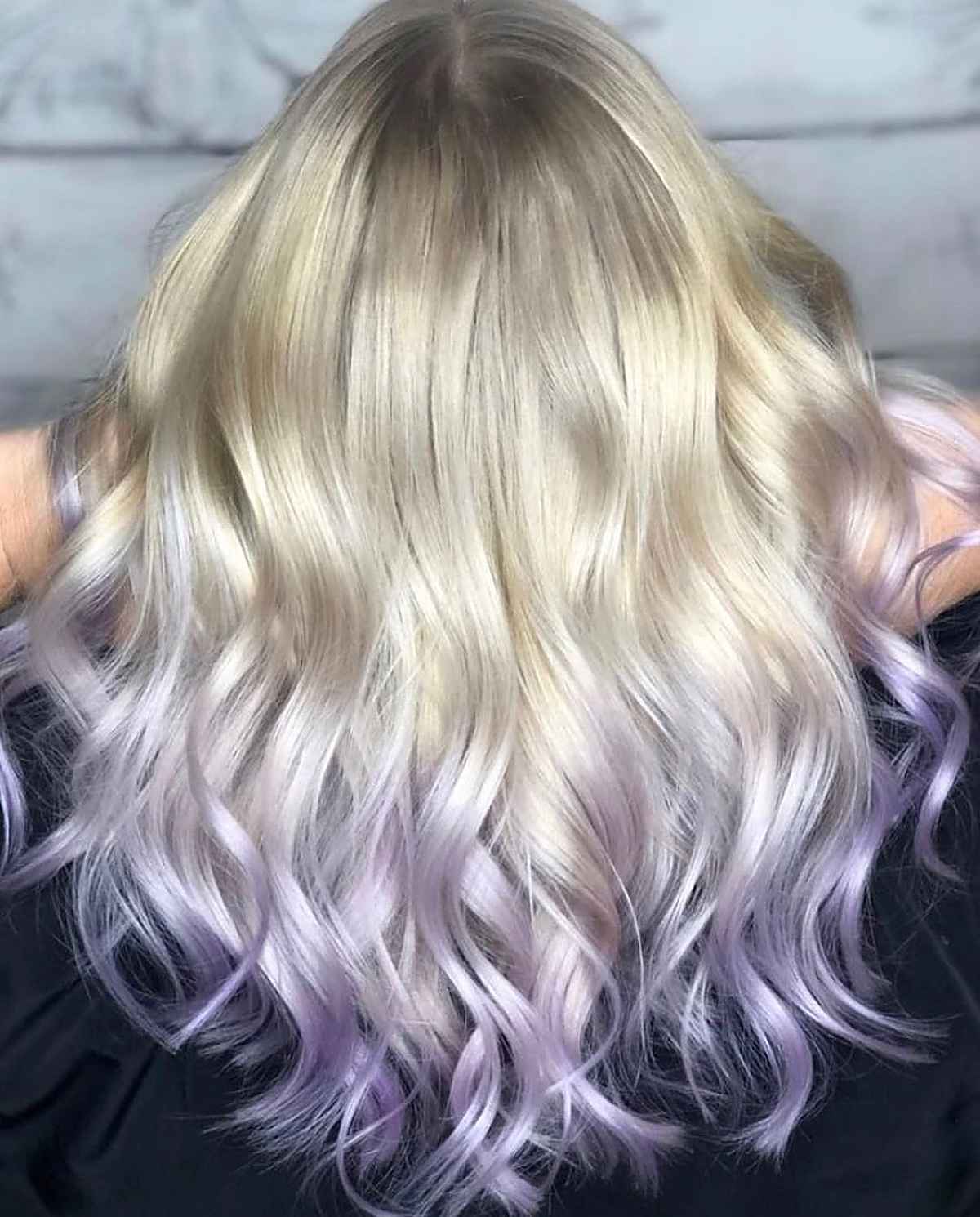 Pastel Purple and Blonde Hair