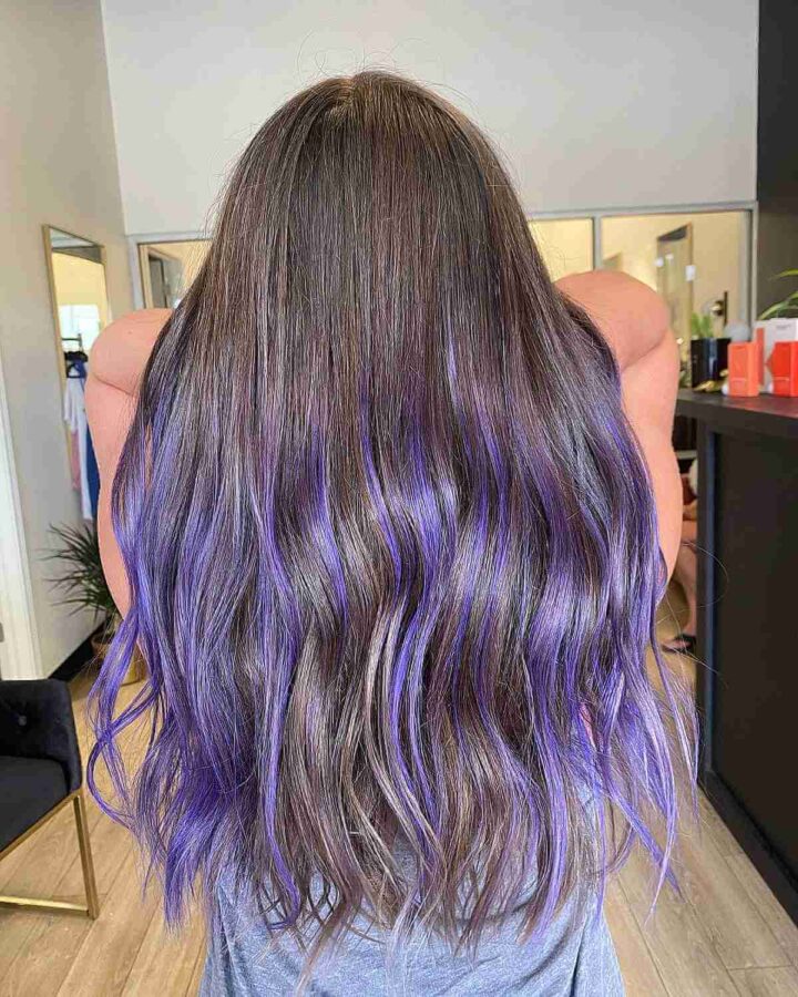 23 Stunning Ways to Get a Purple Balayage