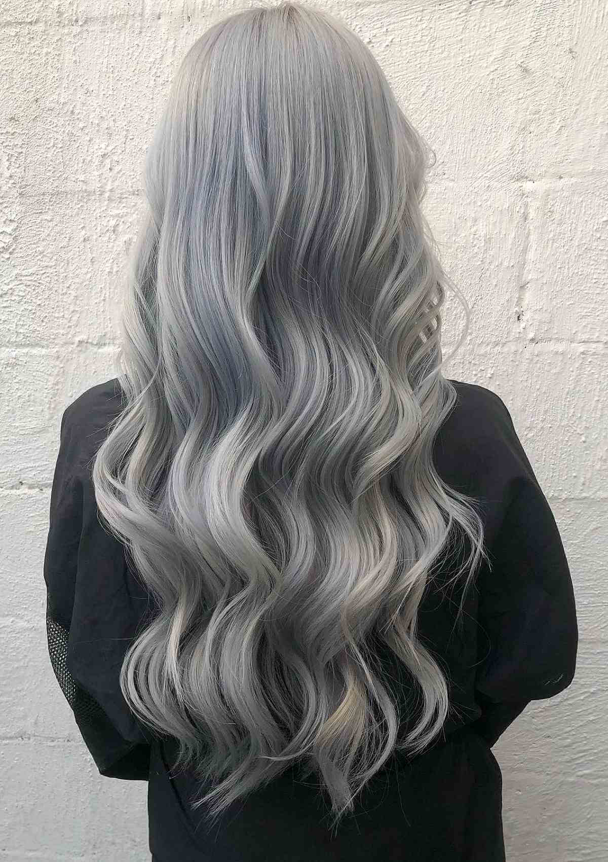 Pastel Silver Hair Color