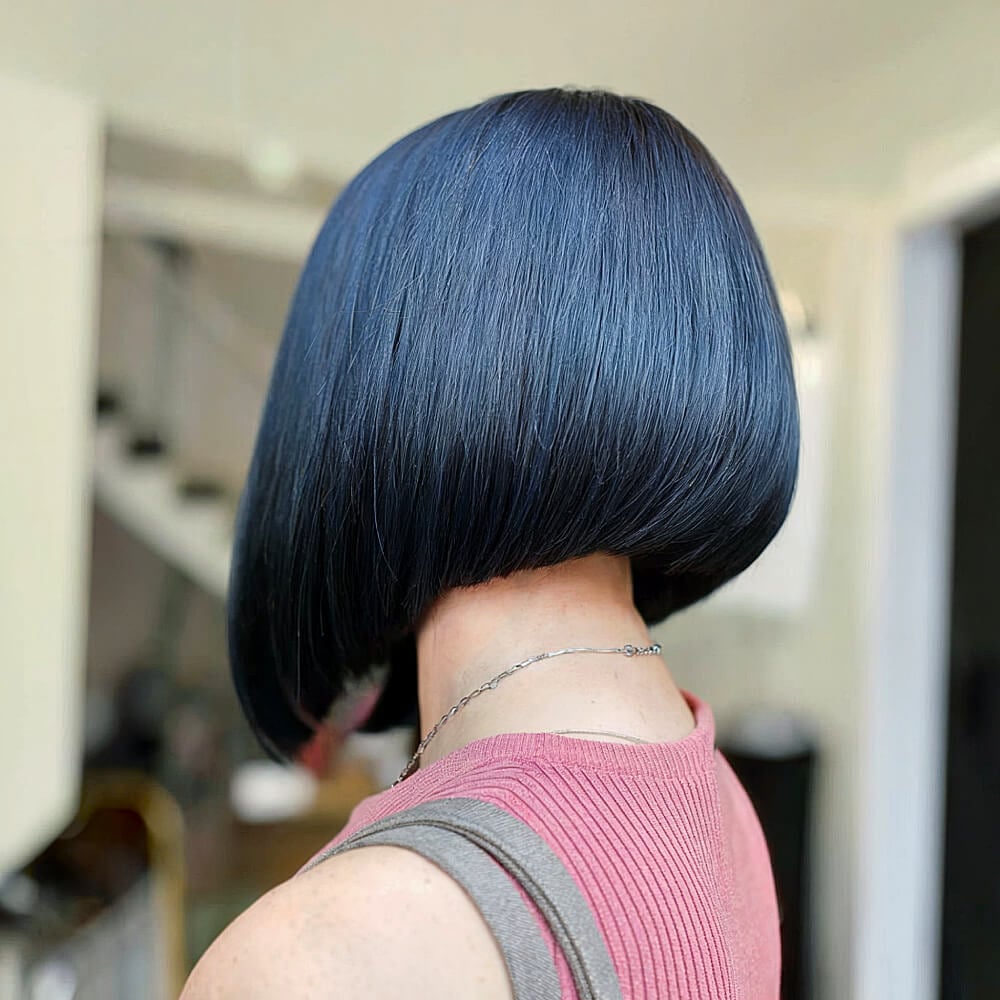 The Perfect A-Line Bob for Thick Black Hair