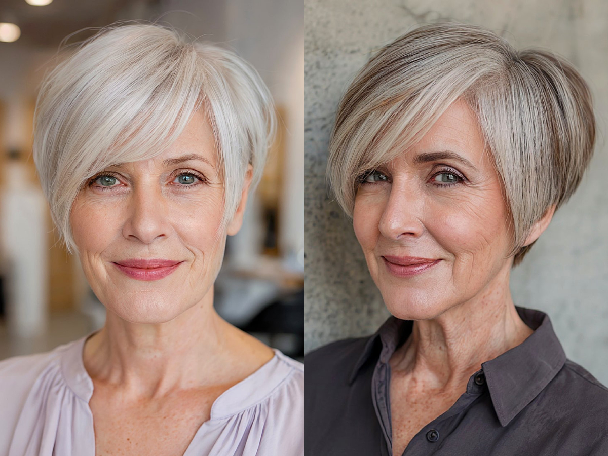 Perfect long pixie haircuts for women over 60