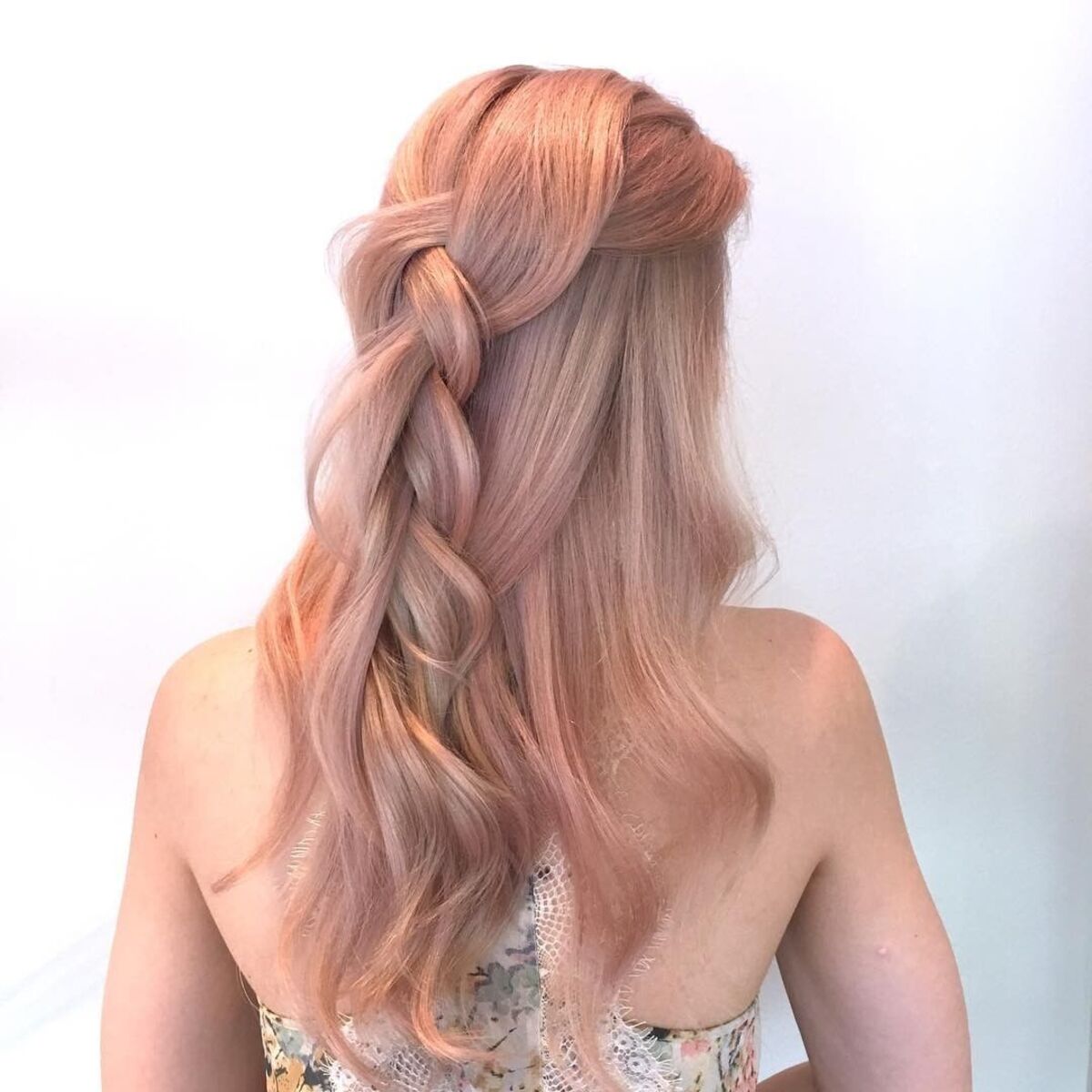 Pink Champagne Blonde Hair