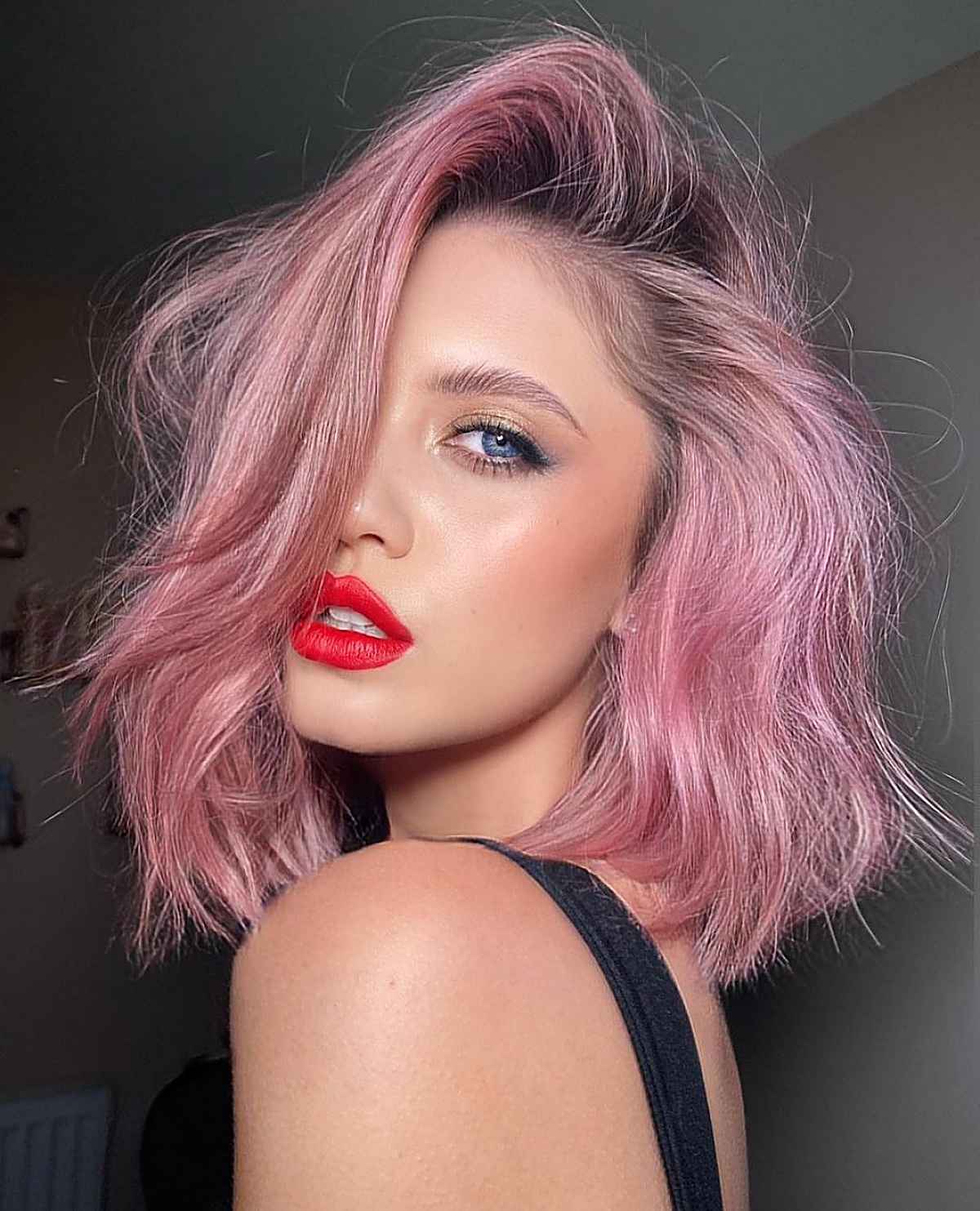 Pink Hair Dark Roots