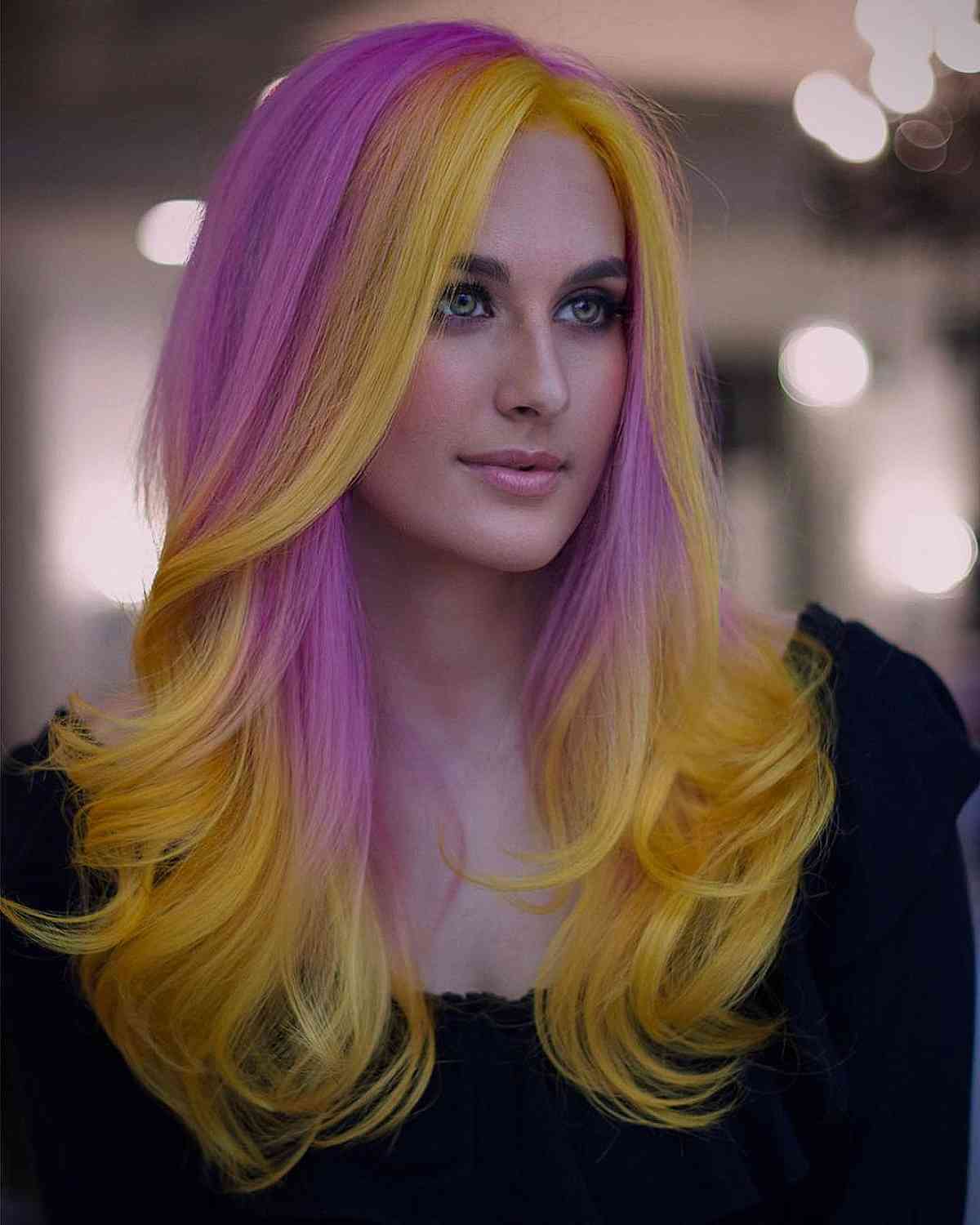 Pink Lemonade Hair Color