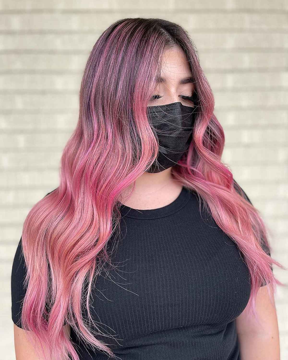 Pink Ombre Highlights
