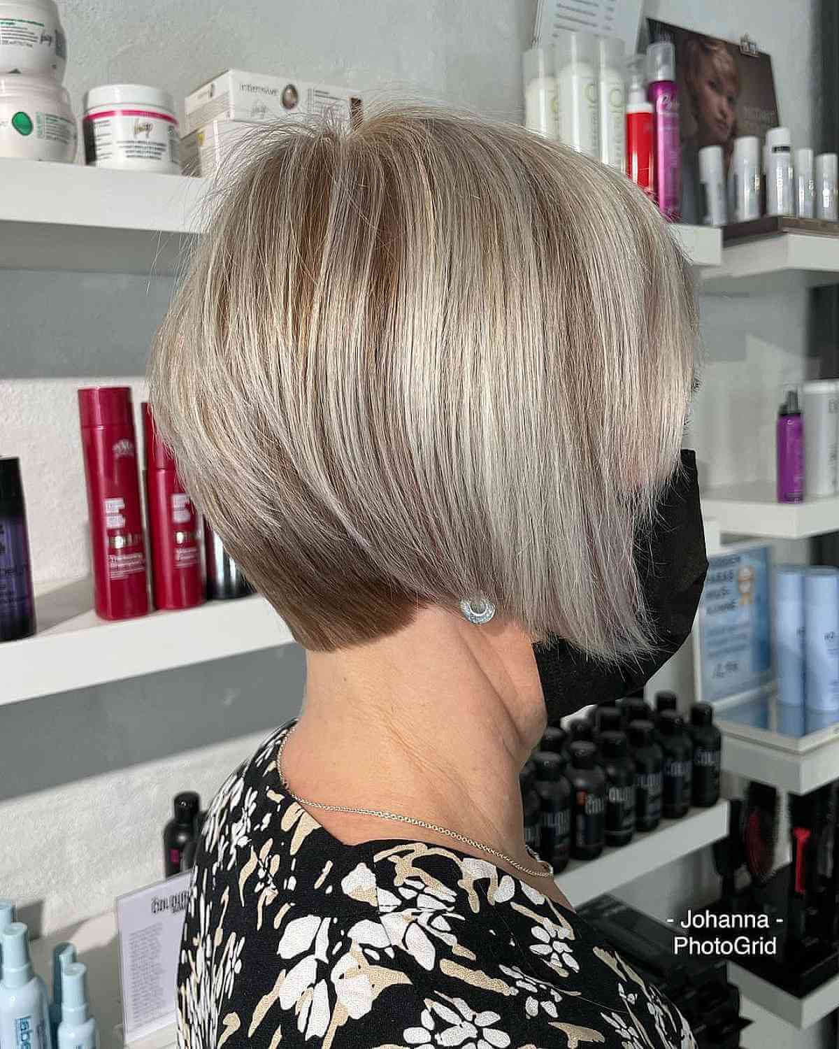 Pixie Bob with Stacked Layers for Fine Hair