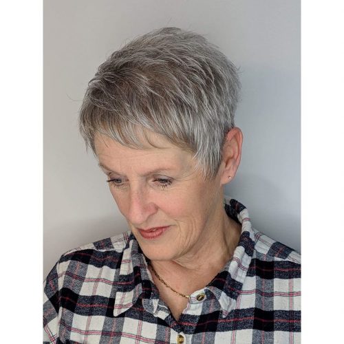 pixie crop haircut for women in their 50s