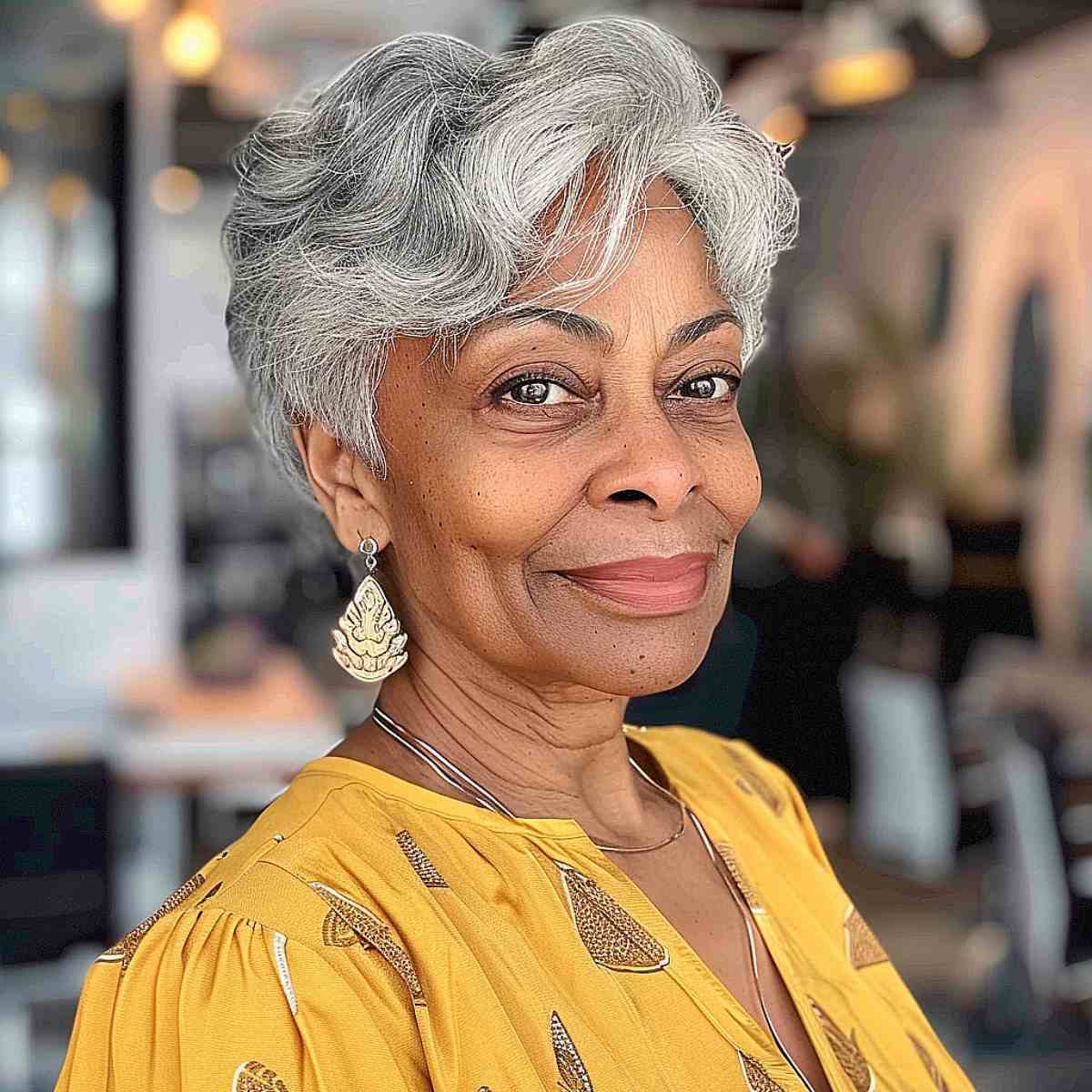 Pixie Cut for Black Women Over 50
