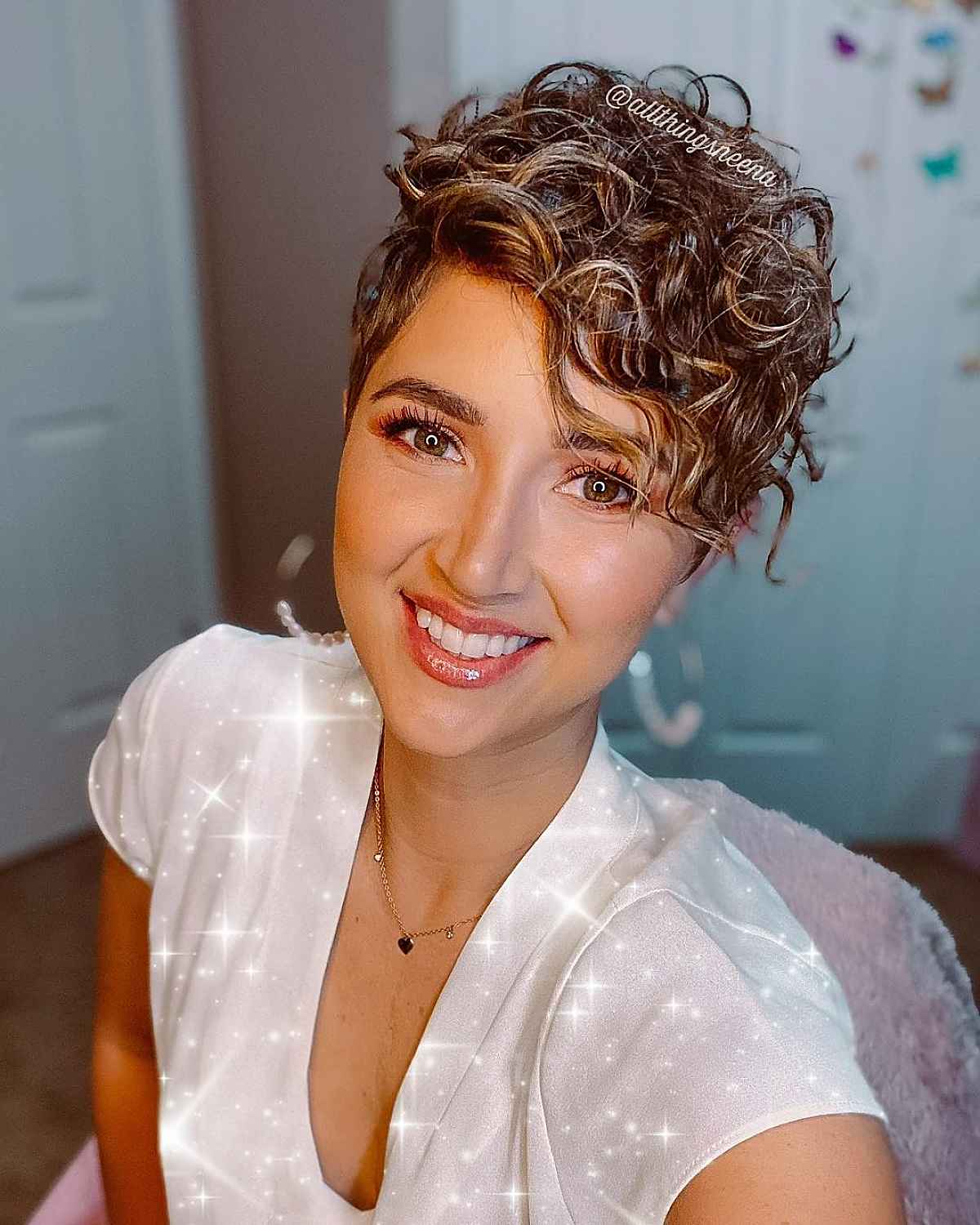 Pixie Cut for Messy, Curly Hair