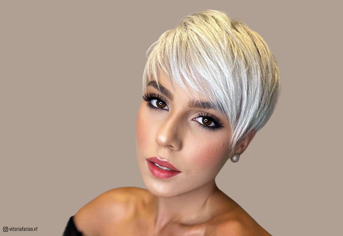 Image of Pixie cut haircut for oval face