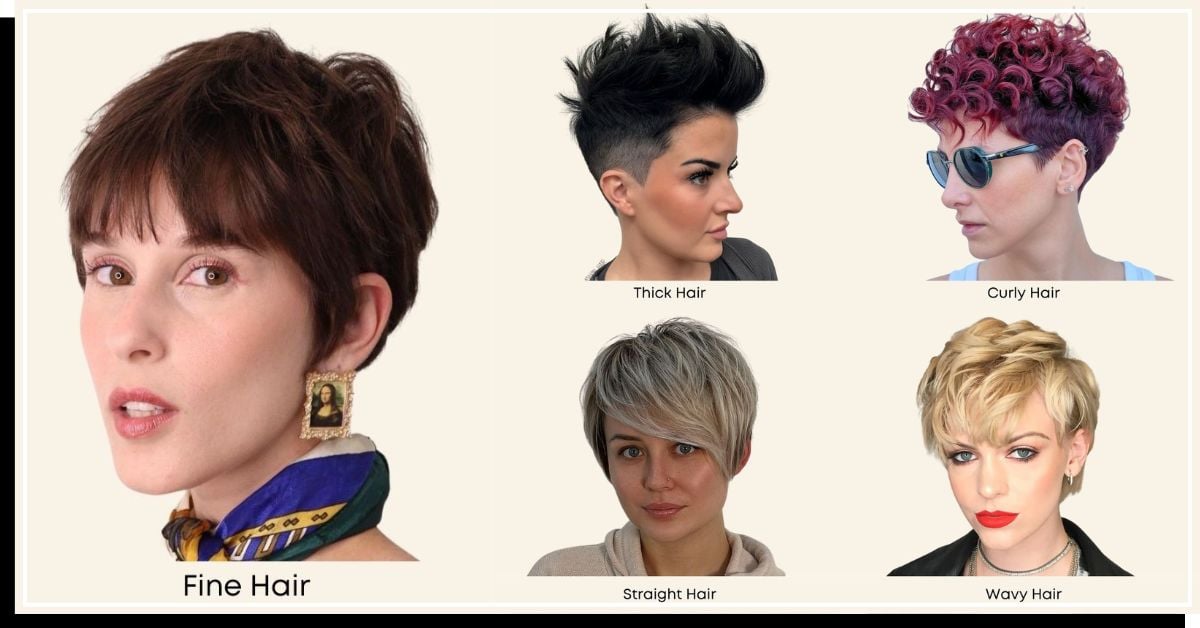 Pixie cuts for different hair texture and type