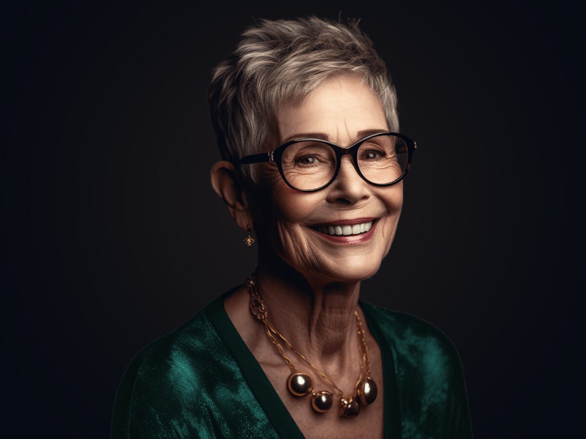 The best pixie cuts for women over 60 with glasses
