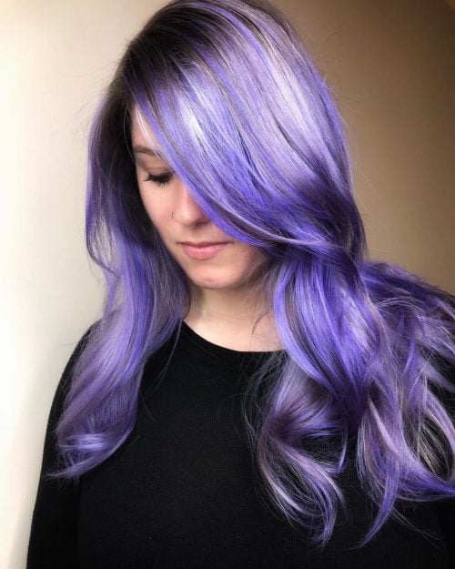 Platinum Violet hair color