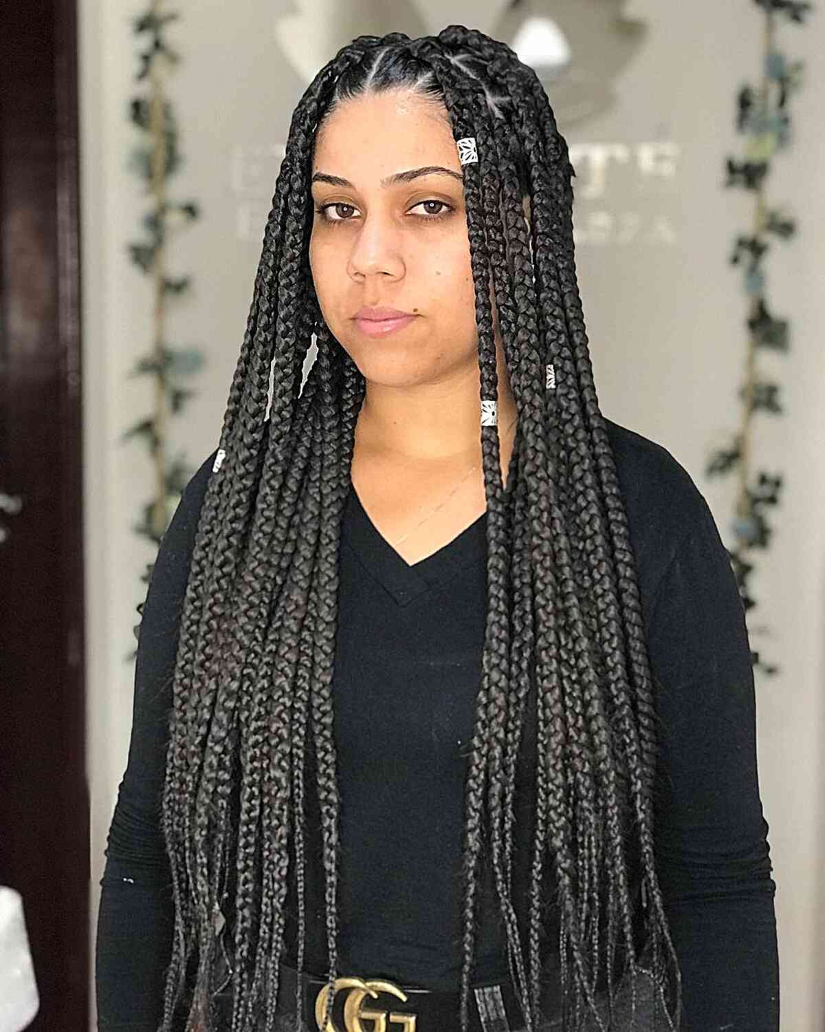 Long Poetic Justice Braids with Cuffs