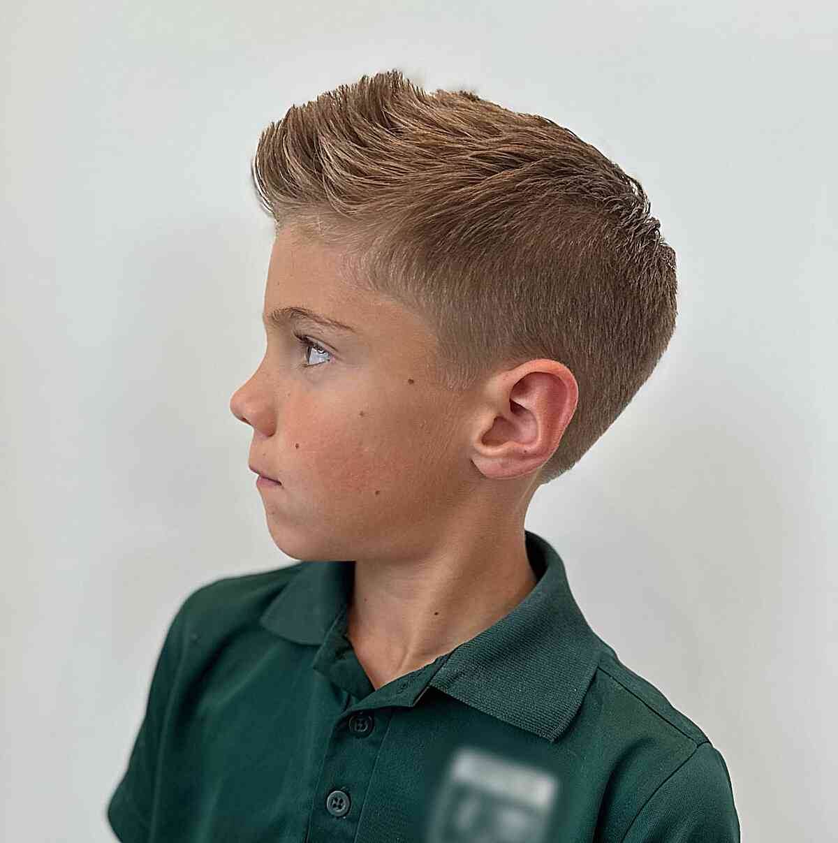Preppy faux hawk haircuts for younger boy