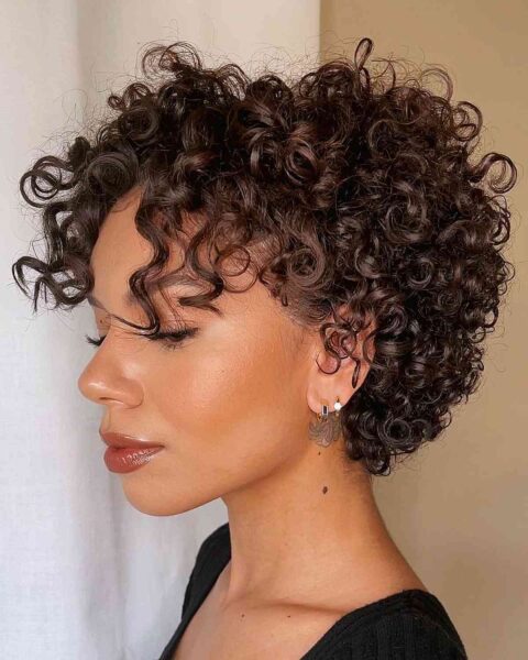 82 Best Ways to Pair Curly Hair with Bangs