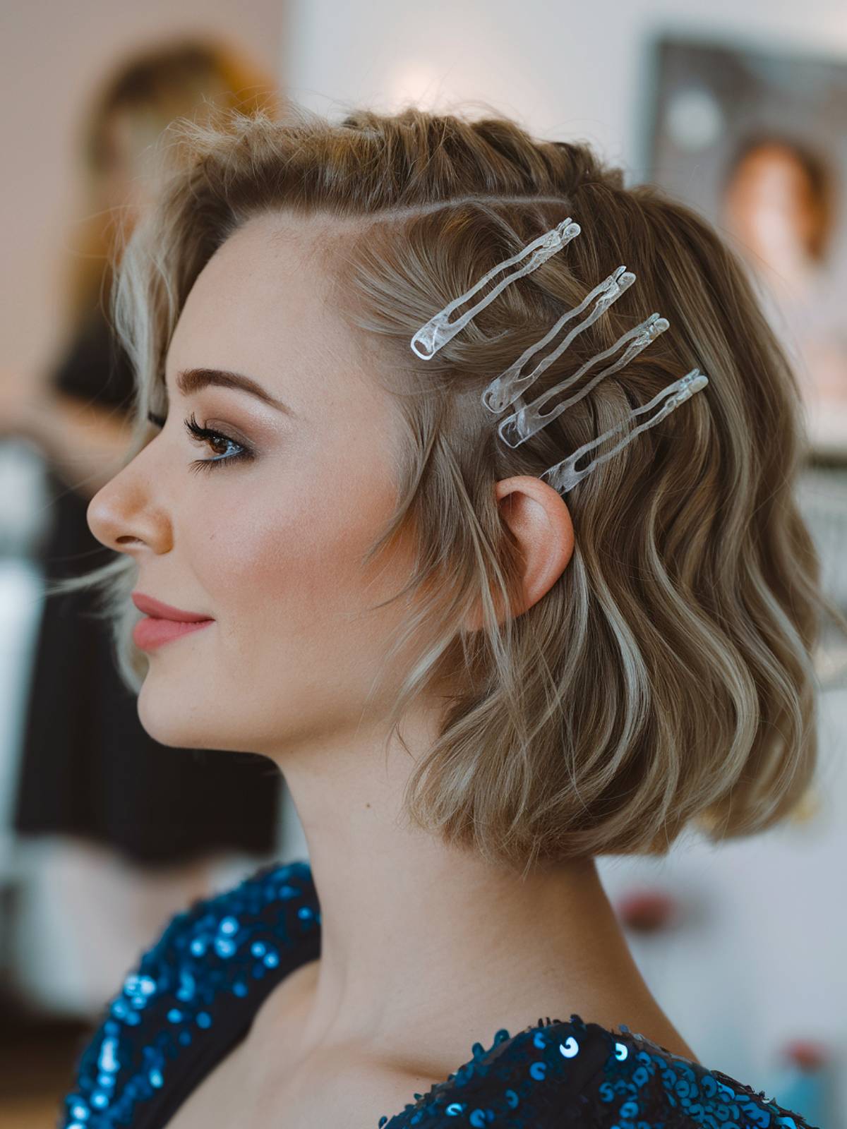 Prom hairstyle for short hair idea