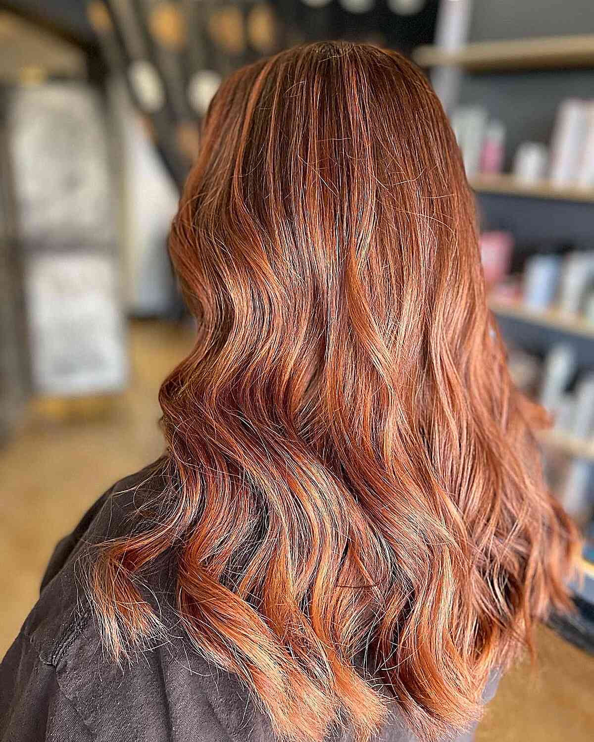 Pumpkin Spice Ginger for Mid-long Wavy Hair