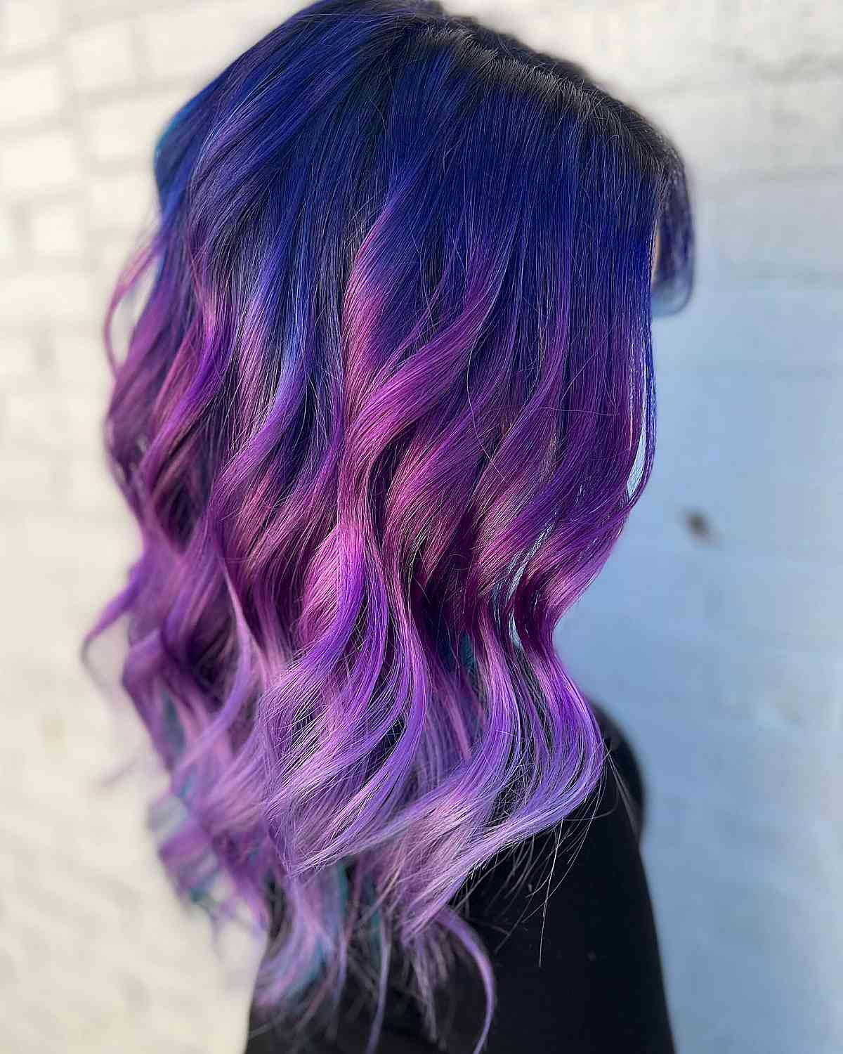 purple and blue ombre