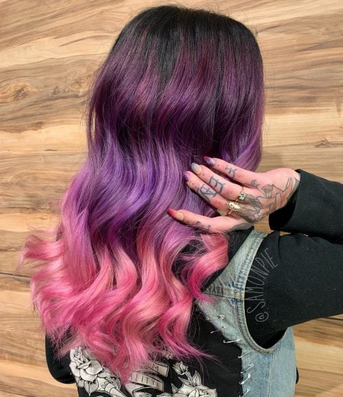 Purple and Pink Ombre