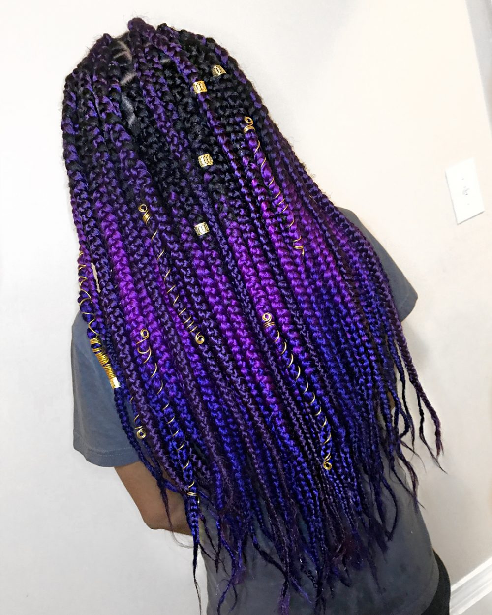 Purple lemonade braids