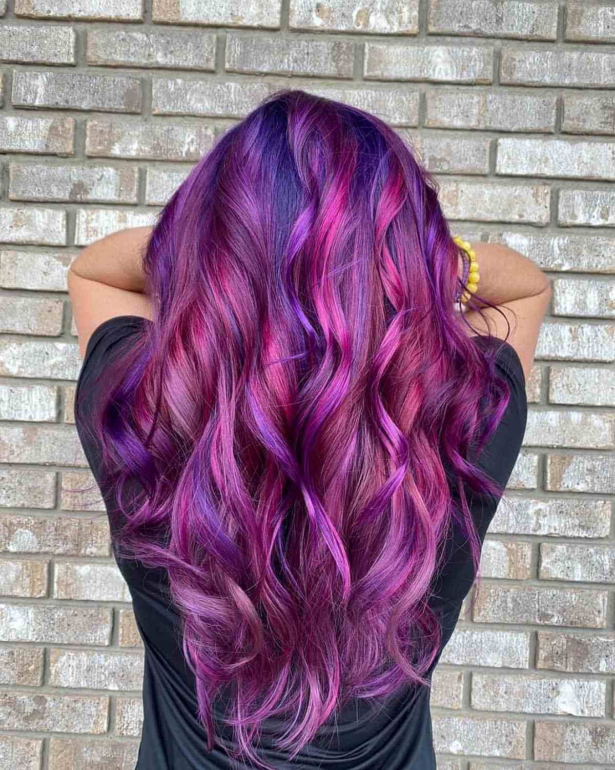 Purple Magenta hair color