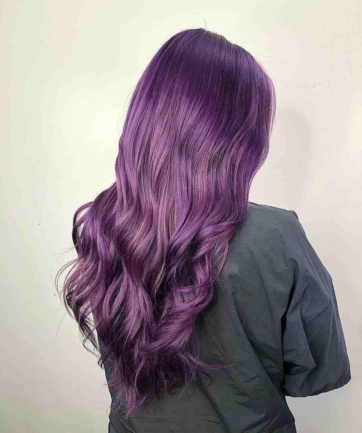 Purple with Pink Tint Hair Color