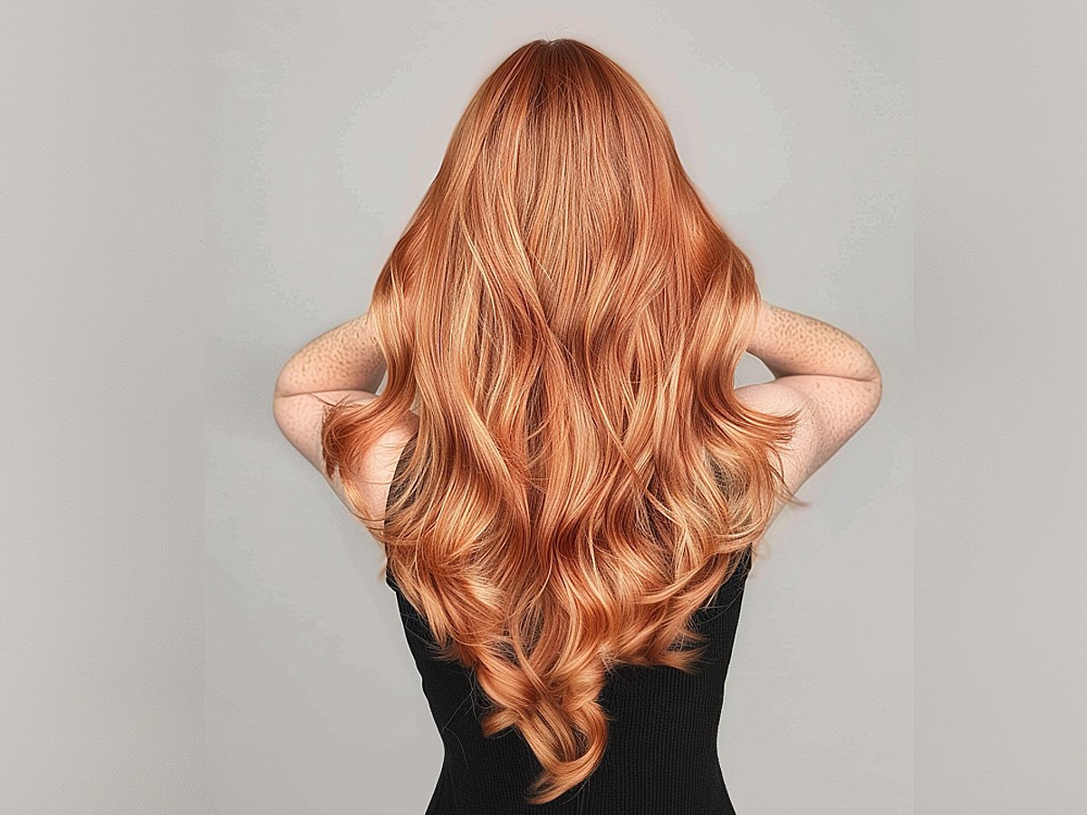 Radiant light copper hair colors