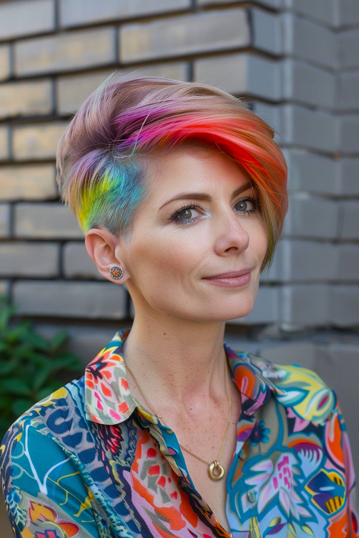 rainbow comet hair