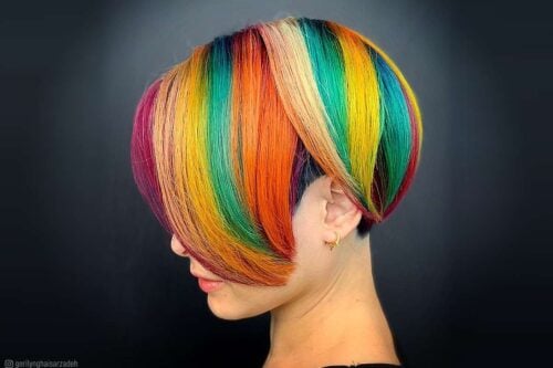 Rainbow hair colors