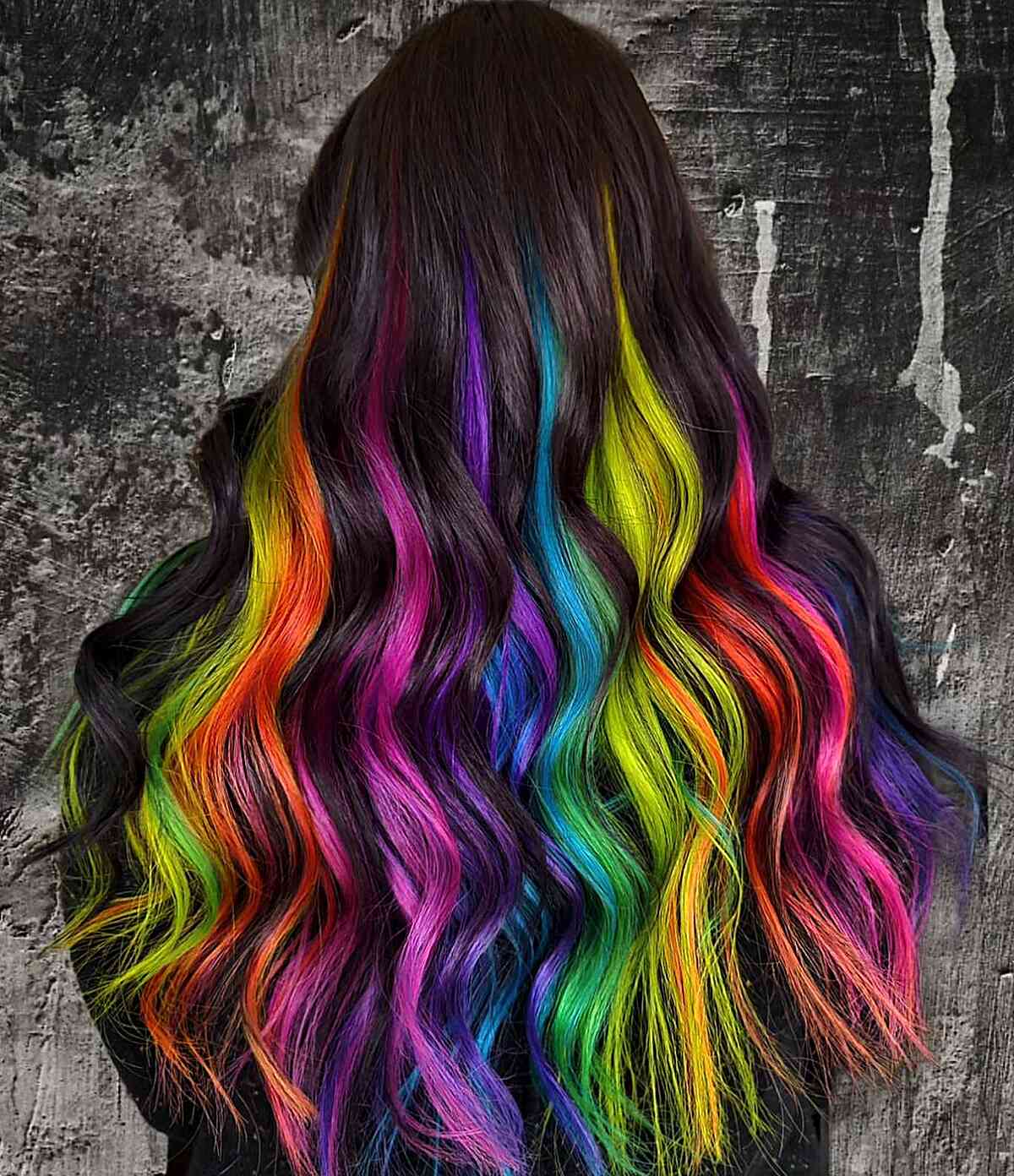 Rainbow Ribbons on Black Hair