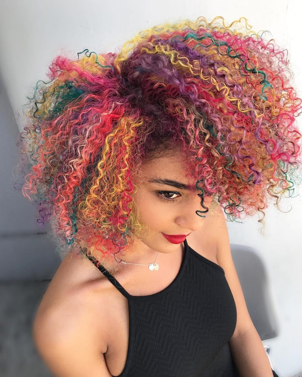 Rainbow Curls hairstyle