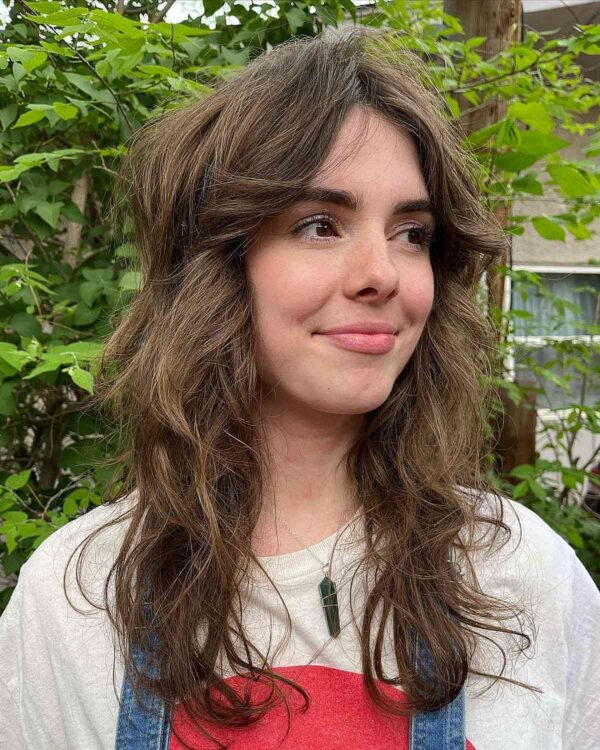 27 On-Trend Ways to Get a Shag with Curtain Bangs