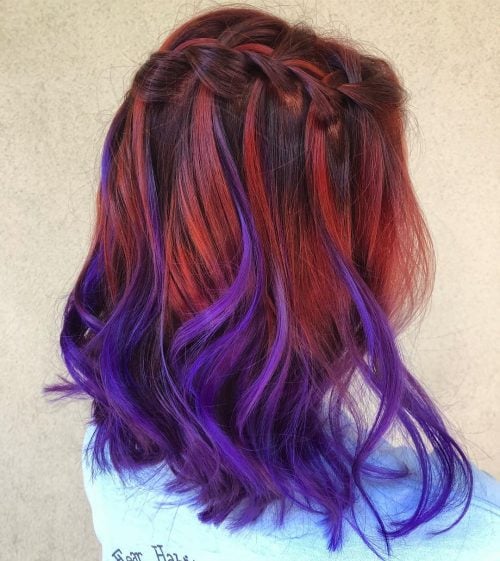 Red and Purple Ombre