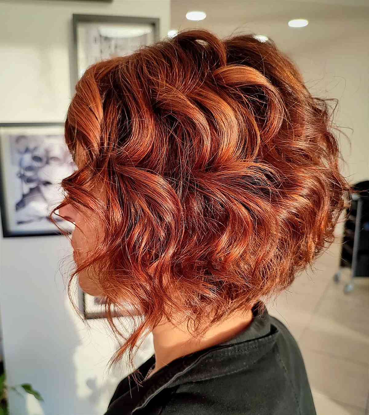 red curly bob hairstyles