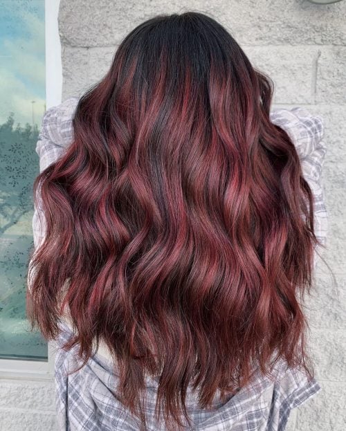 40 Best Red Highlights in 2024 for Brown, Blonde & Black Hair