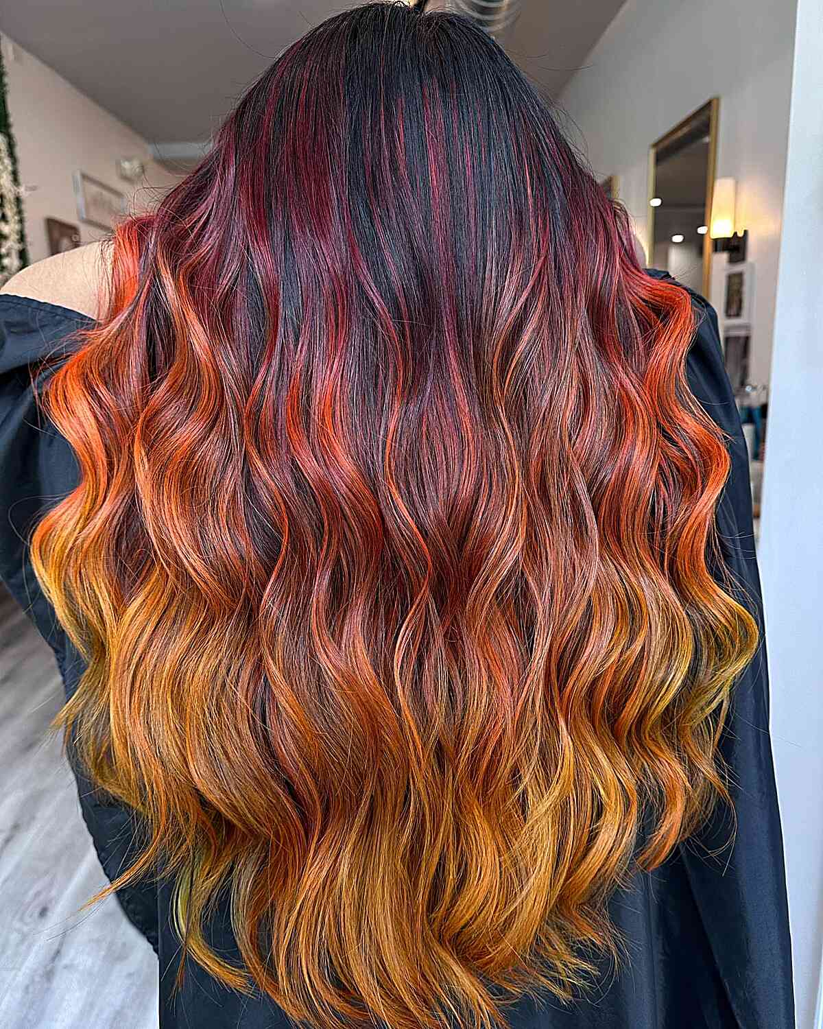Red to Brown Ombre