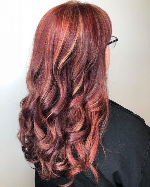 Red Violet with Highlights