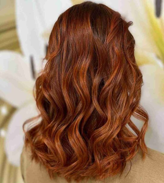 A Reddish Brown Balayage