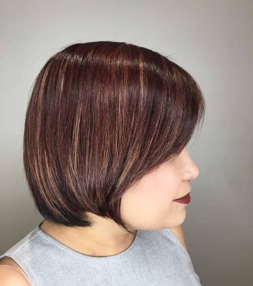 Amazing Dark Red-Brown Hair With Subtle Highlights
