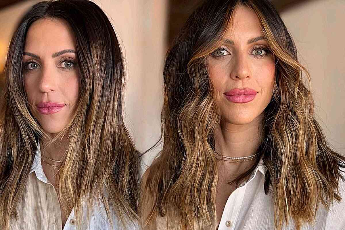 Refreshed Balayage Hair Color for women with medium-length hair