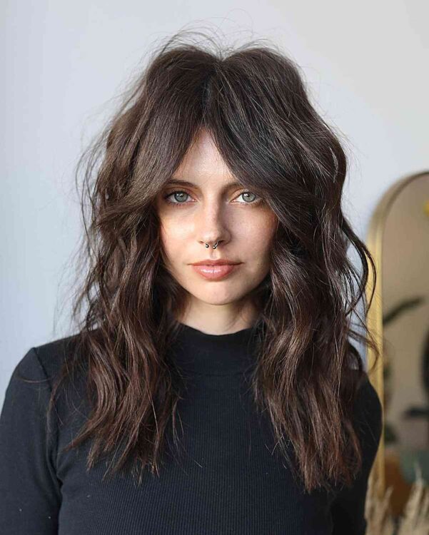 43 On-Trend Ways to Get a Shag with Curtain Bangs