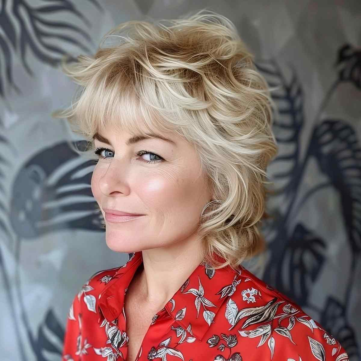 Retro Shaggy Mullet for Ladies Over 40