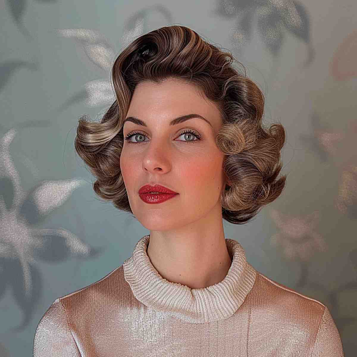 Retro Short Hairstyle with Waves